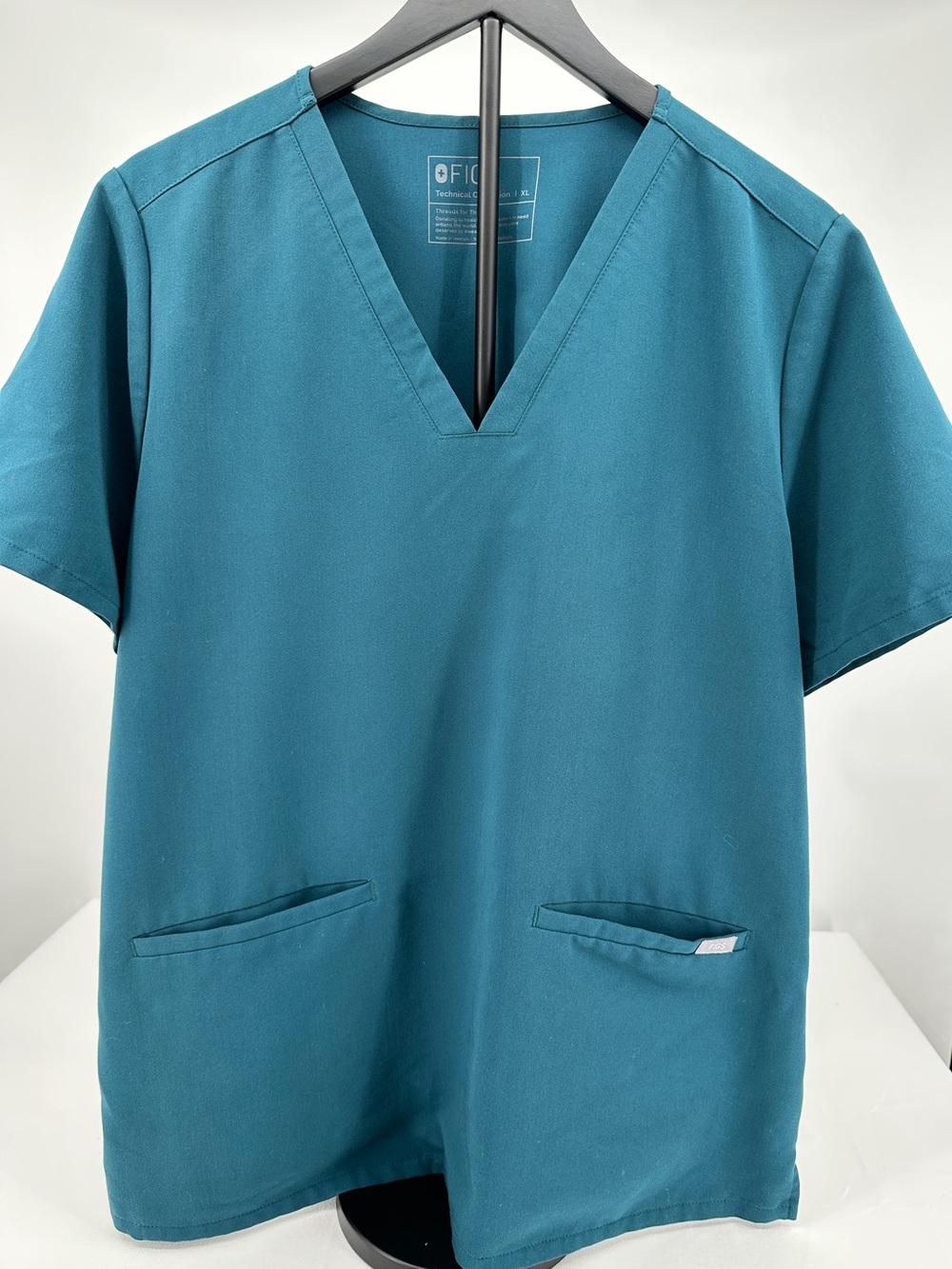 FIGS Teal Blue V-Neck Casma Scrub Top XL - Picture 2 of 7